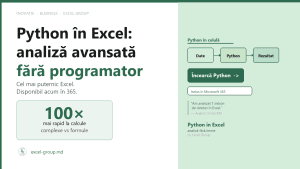 Python în Excel: analiză avansată de date fără programator dedicat