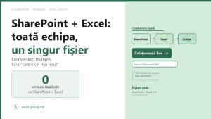 SharePoint + Excel: toată echipa pe un singur fișier fără haos