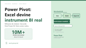 Power Pivot Excel: când Excel devine instrument BI fără costuri extra