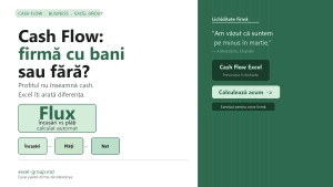 Cash Flow în Excel: previzionezi lichiditatea firmei și știi din timp când banii lipsesc