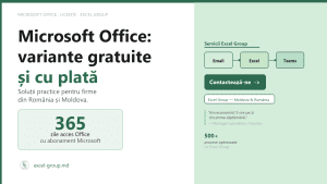 Cum obții Microsoft Office: variante gratuite, cu abonament și licență permanentă pentru firme