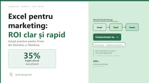 Excel pentru marketing: analizezi campaniile, calculezi ROI și optimizezi bugetul